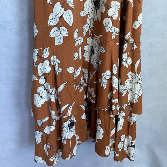 Ruffled Floral Midi Dress - Picture 13 of 14